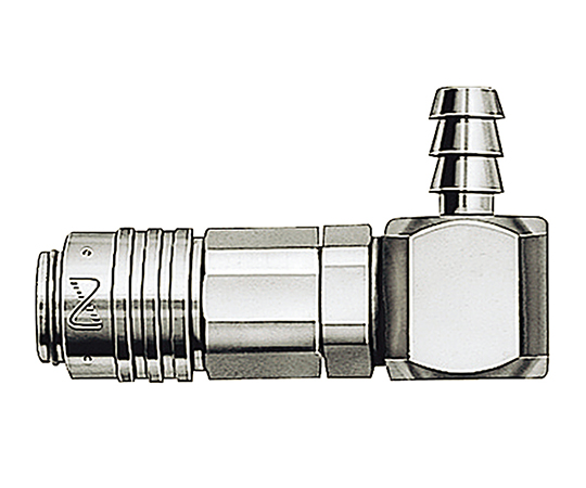 3-9077-04 マイクロカプラ 内径Φ4mmチューブ用（L字） MC-04SHL日東工器