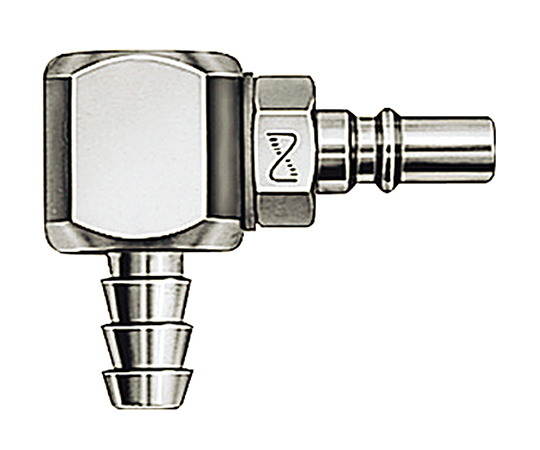 3-9077-08 マイクロカプラ 内径Φ4mmチューブ用（L字） MC-04PHL日東工器