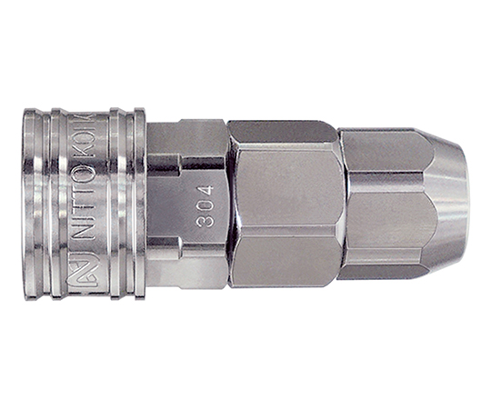3-9078-03 コンパクトカプラ（小型・低圧汎用型） Φ4×Φ6mmチューブ用ソケット CO-40SN日東工器