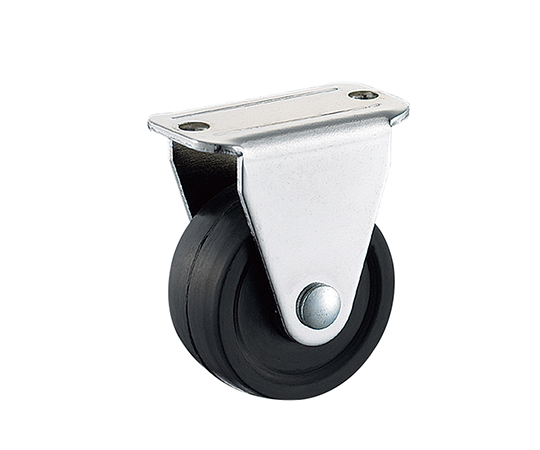 3-9083-03 小型キャスター（固定型) 32mm ゴム KHR-32光