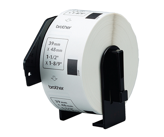 3-9223-14 感熱ラベルプリンター用表示ラベル（大） 幅39×48mm DK-1220ブラザー