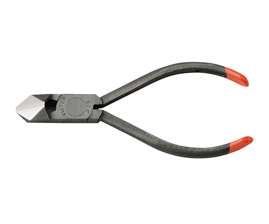 3-9224-01 斜めニッパ VICTOR（R） グリップ無 100mm 322-100VICTOR