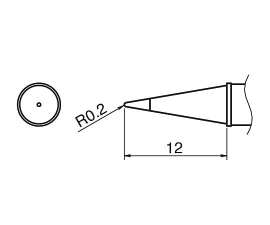 3-9233-03 IHはんだごて用こて先 T31-03BL白光（HAKKO）