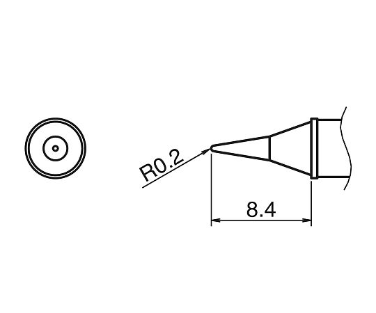 3-9233-08 IHはんだごて用こて先 T31-03I白光（HAKKO）