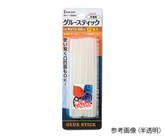 3-9284-11 グルーガン用グルースティック 半透明 イチネンミツトモ