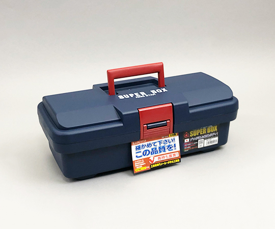 3-9363-01 工具箱（スーパーボックス） 385×202×140mm ブルー SR-385-Bリングスター