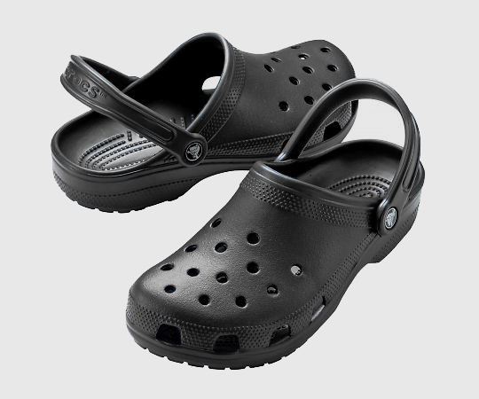 3-9382-04 クロックス（TM）シューズ（クラシック） ブラック 25cm 10001-001_B25crocs