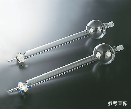 3-9603-04 フラッシュクロマトグラフ管（ガラスコック付） フラスコ容量500mL 2430-04コスモスビード（VIDT