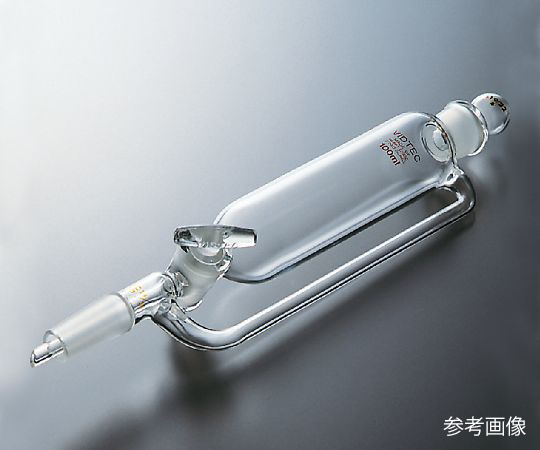 3-9612-05 平衡形分液ロート 500mL 透明摺合 2155-05-2コスモスビード（VIDTEC）