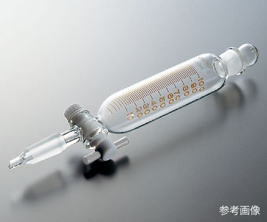 3-9613-01 滴下ロート（テフロン（R）コック付・目盛付） 50mL 普通摺合 2153-01-1コスモスビード（VIDT