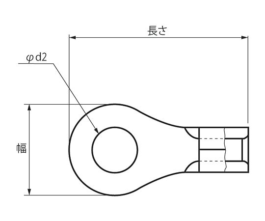 3-9647-12 銅線用裸圧着端子（丸型） 10個入 HC R-3.5-5Sニチフ端子工業