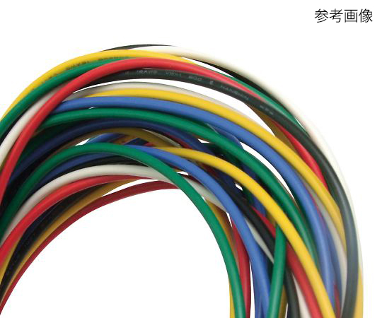 3-966-06 耐熱ビニル絶縁電線 白 UL1007AWG16 L-50 WH