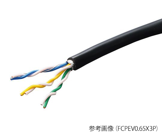 3-9660-01 構内通信用ケーブル FCPEV0.65X1P伸興電線