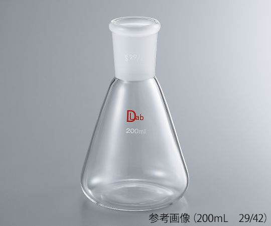 3-9674-13 共通摺合三角フラスコ(硼珪酸ガラス-1) 200mL 24/40 3-9674-13 共通摺合三角フラスコ(硼珪酸ガラス-1) 200mL 24/40