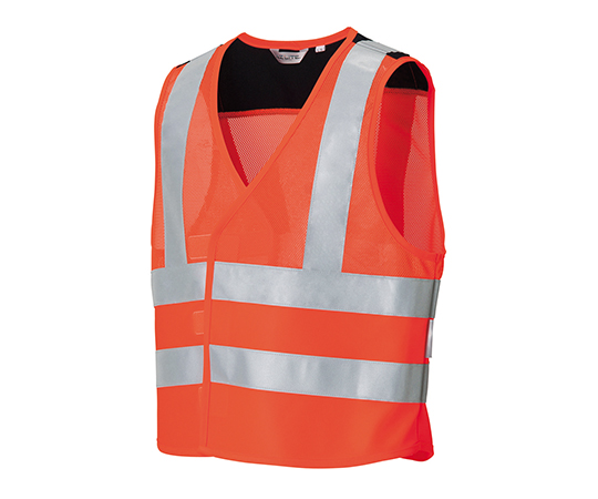 3-9915-03 高視認性防護服ベスト AZLITE(R) 蛍光オレンジレッド L/XL 10620アゼアス 3-9915-03 高視認性防護服ベスト AZLITE(R) 蛍光オレンジレッド L/XL 10620アゼアス
