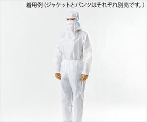4-1210-21 ディスポーザブルクリーンルームウェア LIVMOA CL ジャケット XS 5着入 Z-02-005-XS東