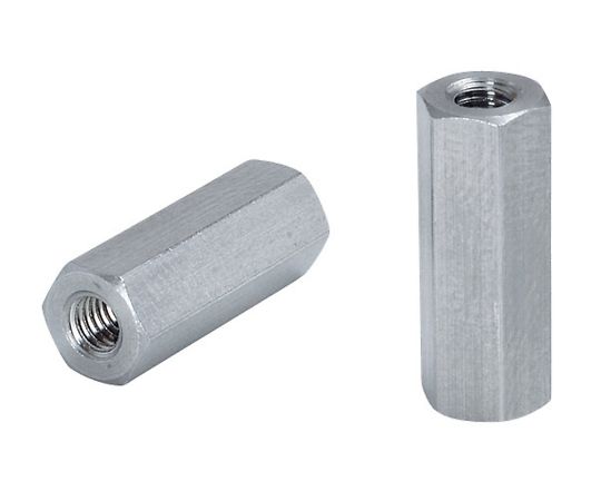 4-135-02 六角両メネジスペーサー（Fタイプ） 黄銅（Niメッキ） 10個入 FB3-8M・Y・G