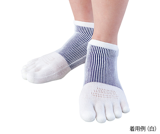 中部物産貿易4-1417-04　3Dエアメッシュソックス（5本指ソックス）　ショート丈　黄 AS-04中部物産貿易