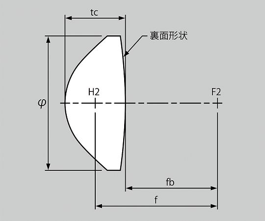 レックス4-1826-02　非球面レンズ　6mm 6C6.8レックス