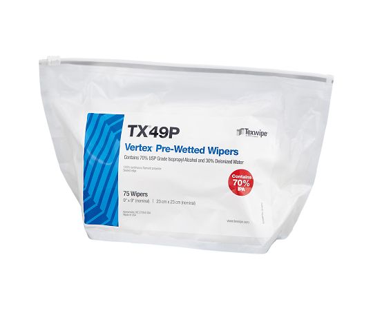 【クリーンパック】【クリーンパック】テックスワイプ（Texwipe）4-1892-01　プリウェットワイパー　Vectra　Hi