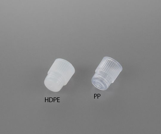4-2052-12　RIAバイアル（透明）　キャップ用PP（白） P10307