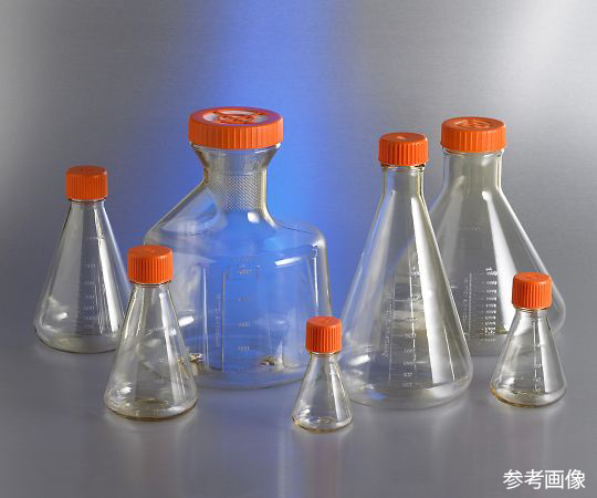 【滅菌】【滅菌】Corning（Falcon）4-2199-02　三角フラスコ　バッフル無し　250mL　50個入 431144