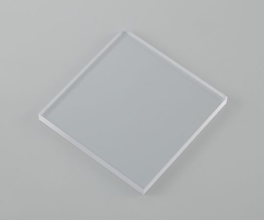4-2299-02　樹脂板材（厚物）　ポリカーボネート・透明　495×495×20mm PCC-050520