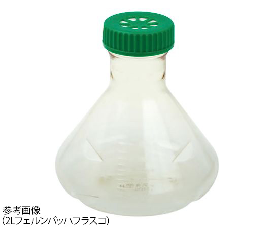 【滅菌】【滅菌】Celltreat4-2611-02　三角フラスコ　CELLTREAT　2L　三角　バッフル底　6個入 2298