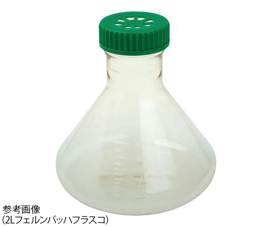 【滅菌】【滅菌】Celltreat4-2611-03　フェルンバッハフラスコ　CELLTREAT　2L　平底　6個入 22986