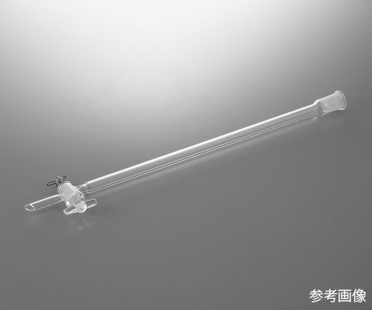 アズワン4-2664-04　クロマトグラフ管（摺合有り）　PTFEコックタイプ　φ20mm CHT-20F-1938アズワン