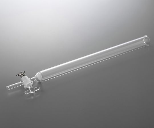 アズワン4-2665-04　クロマトグラフ管（摺合無し）　ガラスコックタイプ　φ20mm CHG-20Fアズワン