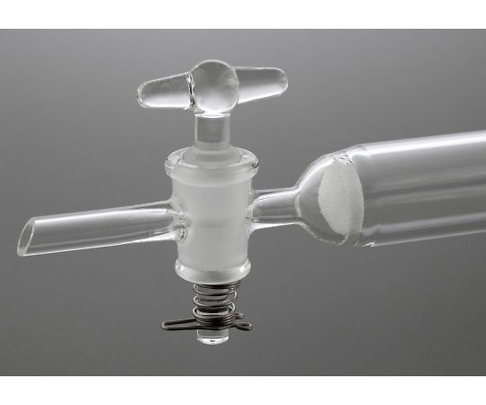 アズワン4-2665-05　クロマトグラフ管（摺合無し）　ガラスコックタイプ　φ26mm CHG-26Fアズワン