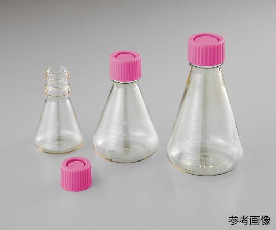 【滅菌】【滅菌】アズワン4-2671-04　ビオラモディスポ滅菌三角フラスコ　125mL　ノーマルキャップ　24個入 SEF12
