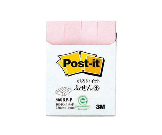 スリーエム4-2798-04　ポスト・イット®スタンダード（通常粘着）　ふせん　ピンク 560RP-Pスリーエム