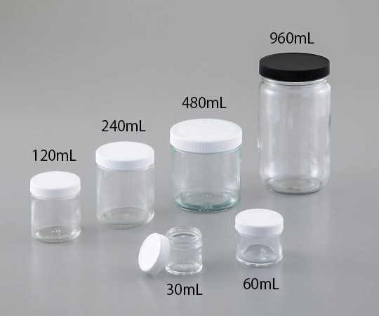 Qorpak4-2904-05　広口ガラス瓶（クリーン処理済）　480mL　12本入 Qorpak