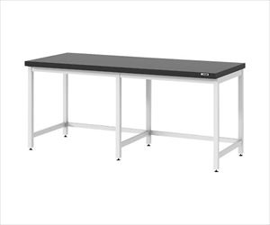 【大型商品※送料別途】【組立必要】4-3343-03 スチール作業台（足掛けコの字） 1800×750×800mm JCA-18