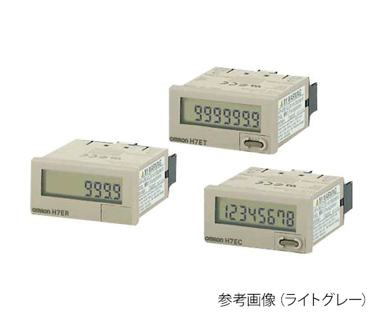 4-338-04 カウンター（電池内蔵タイプ） ブラック H7EC-NV-Bオムロン