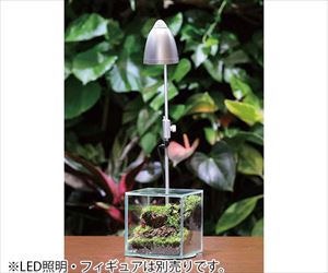 【冷蔵】4-3485-01 コケリウム グラステリア フィット 10×10×10cm 100CUBEジャパンペットコミュニケーシ