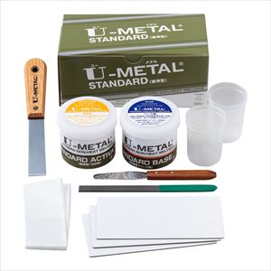 4-3800-01 冷間溶着剤 U-METAL 標準型（鉄）500g