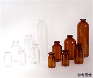 【滅菌】4-4010-05 ステリバイアル（ブチルゴム栓、キャップ付き） 茶色 50mL 10本入 SB-50B-BFA三田理化