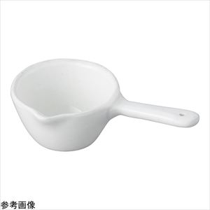 4-4478-04 磁製るつぼ（持ち手付き）85mL P-303