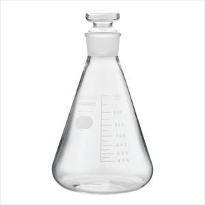 【食品衛生法適合】4-4573-06 共栓三角フラスコ 1,000mL（TS38） TSF-1L-SCIHARIO