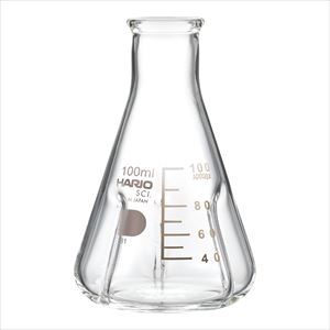【食品衛生法適合】4-4574-02 バッフル付き三角フラスコ 100mL BSF-100-SCIHARIO