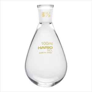 【食品衛生法適合】4-4575-04 共通摺合せなすフラスコ 100mL TS15/25 NFJ-100-15.25-SCIHA