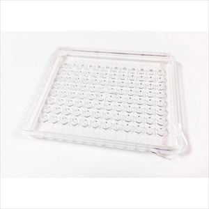 4-4685-01 96穴ミニプレート・丸底（テラサキ型）・カバーセット 未滅菌 15枚×9袋入 P96R37Nステム