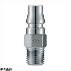 4-4726-01 クイックカップリング（鋼鉄・プラグ）オネジ型 R1/4 CAL22PM