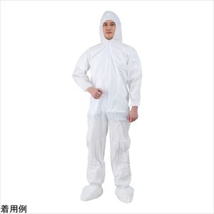 【滅菌】4-4807-04 滅菌カバーオール（フード・ブーツ付き）LL 1枚/袋×25袋 414004-452VWR