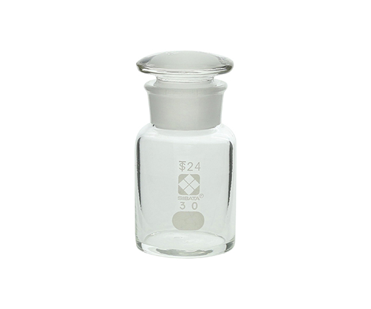 4-5031-01 共通摺合わせ広口試薬瓶 白色 30mL 柴田科学