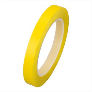 4-5104-03 クリーンルーム用カラーテープ 13mm×33m×0.13mm 黄 1160xx050-P3D-YEULTRA