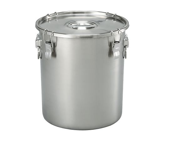 4-599-04 ステンレス密閉タンク（取手付き） 28.5L UAS-04アズワン